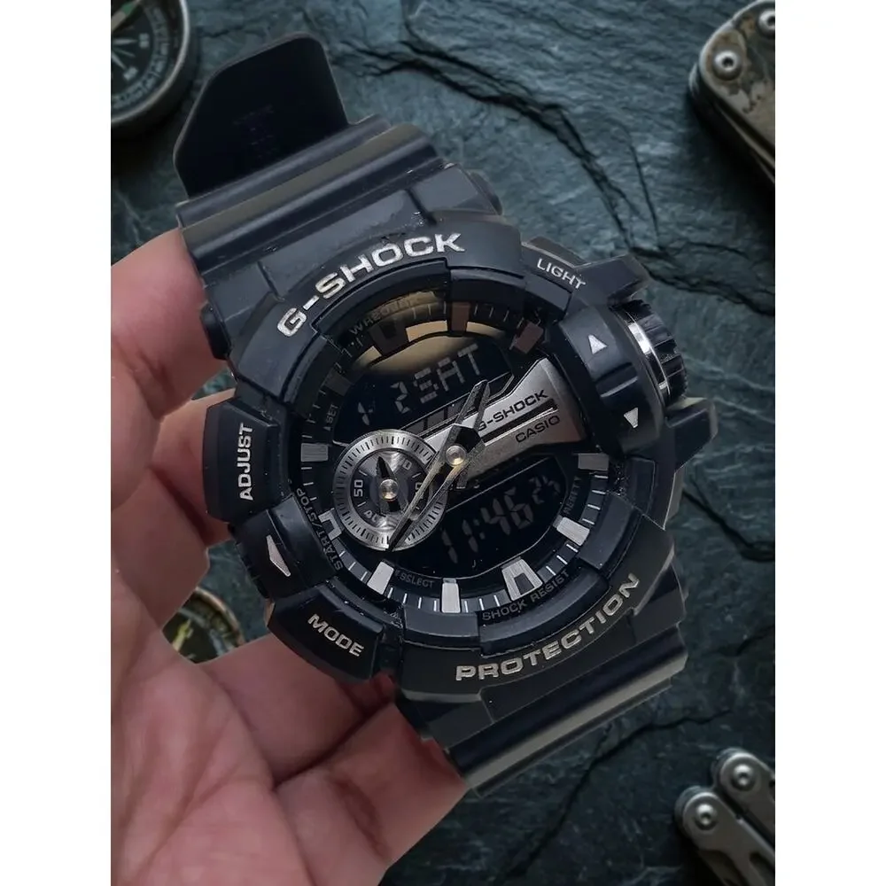 Casio G-Shock GA-100GB Black Gold Analog Digital Men's Wristwatch 5398
